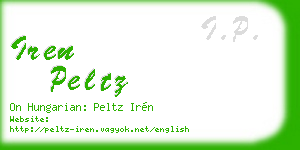 iren peltz business card